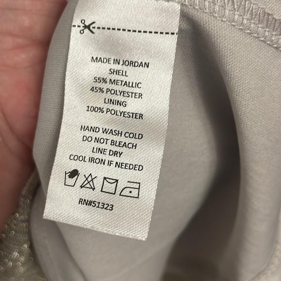 Cece Silver Blouse Lg - Picture 5 of 5